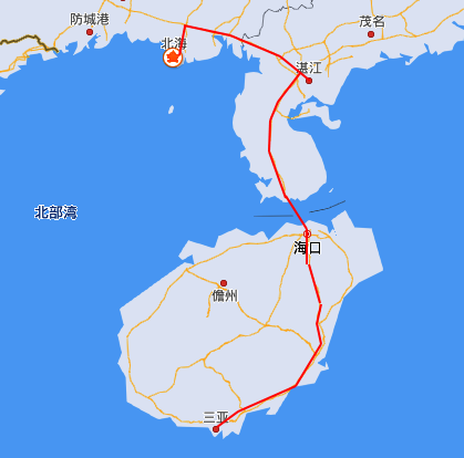 北海離三亞有多遠，怎么走，廣西北海旅行社